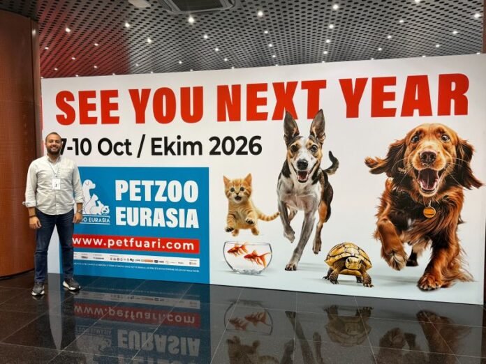 PETZOO Eurasia 2025 Istanbul Expo Center exhibition hall full of pet industry visitors and exhibitors