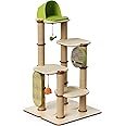 Petlibro DIY cat climbing tower with multiple platforms and cozy hideouts for cats to climb, jump, and rest