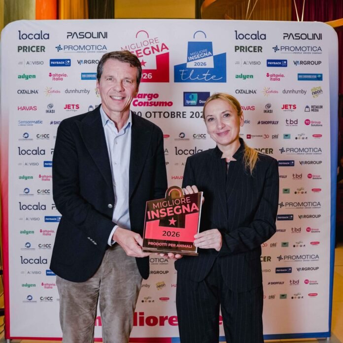 Arcaplanet vince il premio #MiglioreInsegna 2026 per la categoria prodotti per animali! 🎉