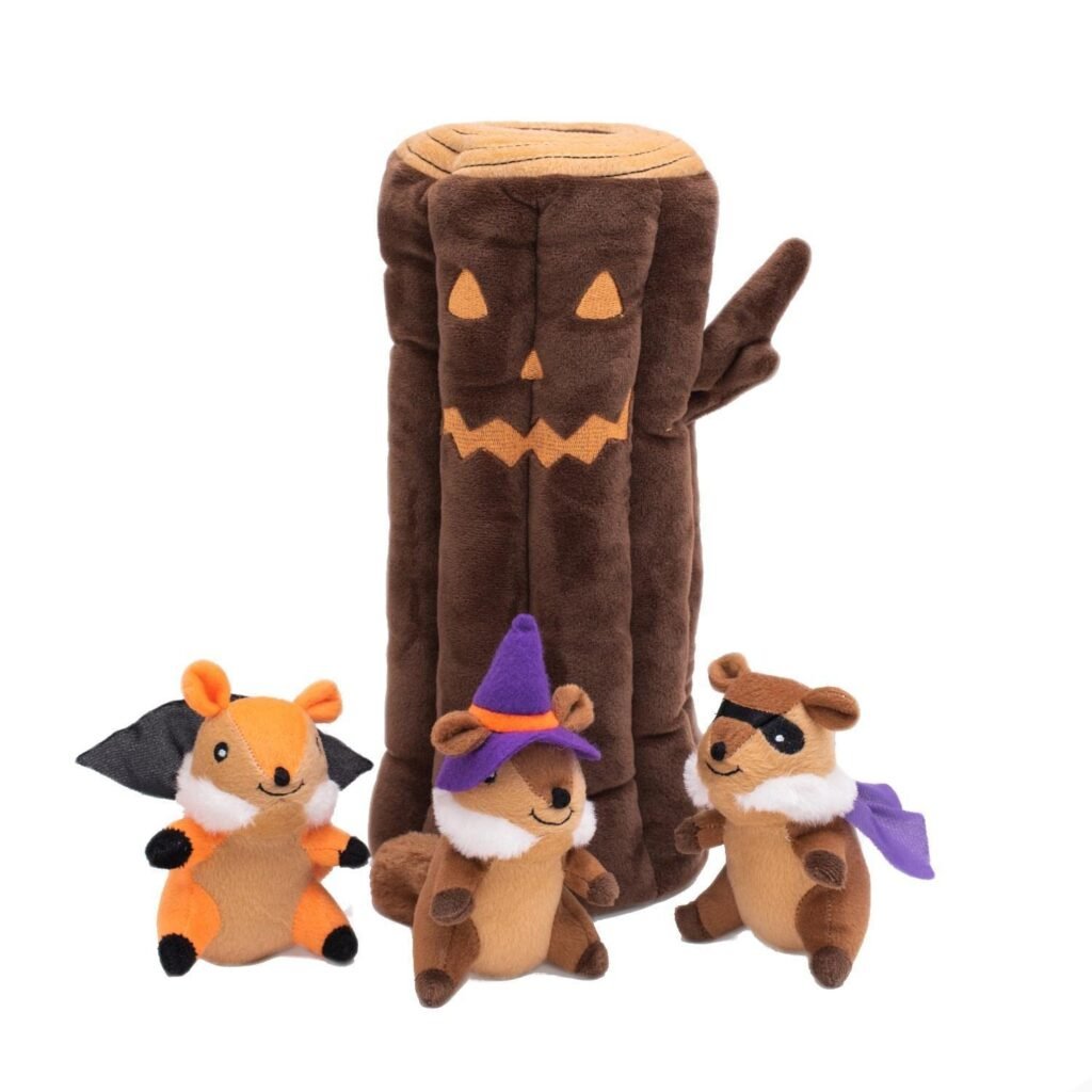 ZippyPaws Halloween Coffin Burrow Toy