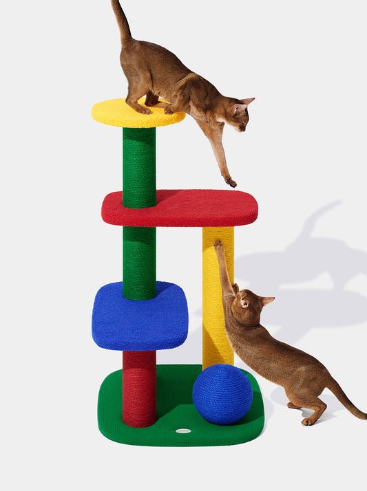 Vetreska cactus cat tree – stylish modern cat furniture that blends into home décor, aesthetic pet supplies for design-loving cat owners