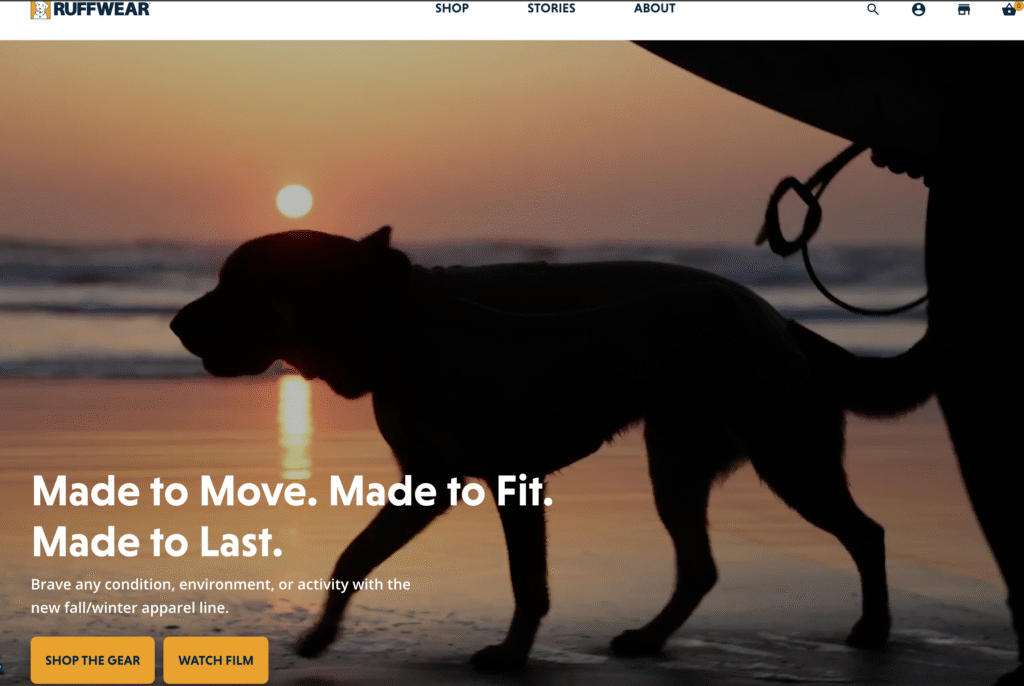ruffwear homepage website